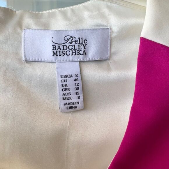 🔥 Take 50% OFF- Belle Badgley Mischka Colorblock Dress, Size-8 - Picture 4 of 10